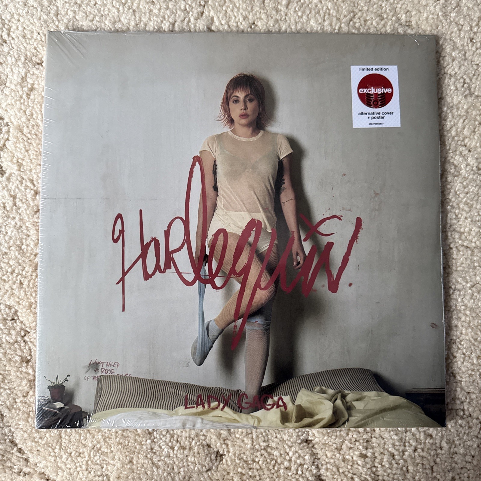 BRAND NEW Harlequin Lady Gaga Vinyl LP Target Limited Edition w/poster