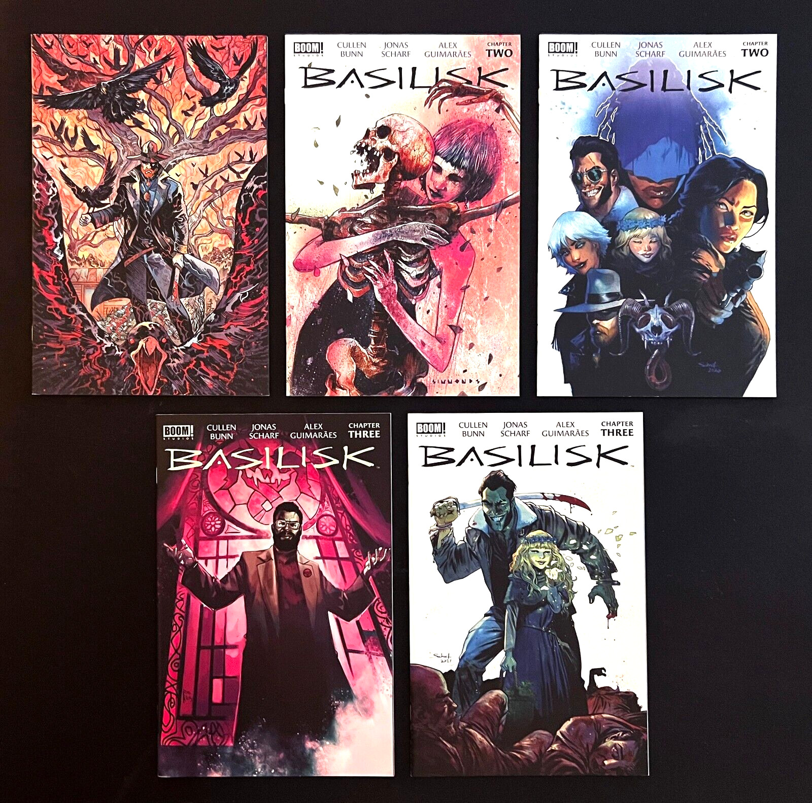 BASILISK #1-3 #1 TFAW Limited Variant #2,3 + Variants 5 Issue Lot BOOM! 2021