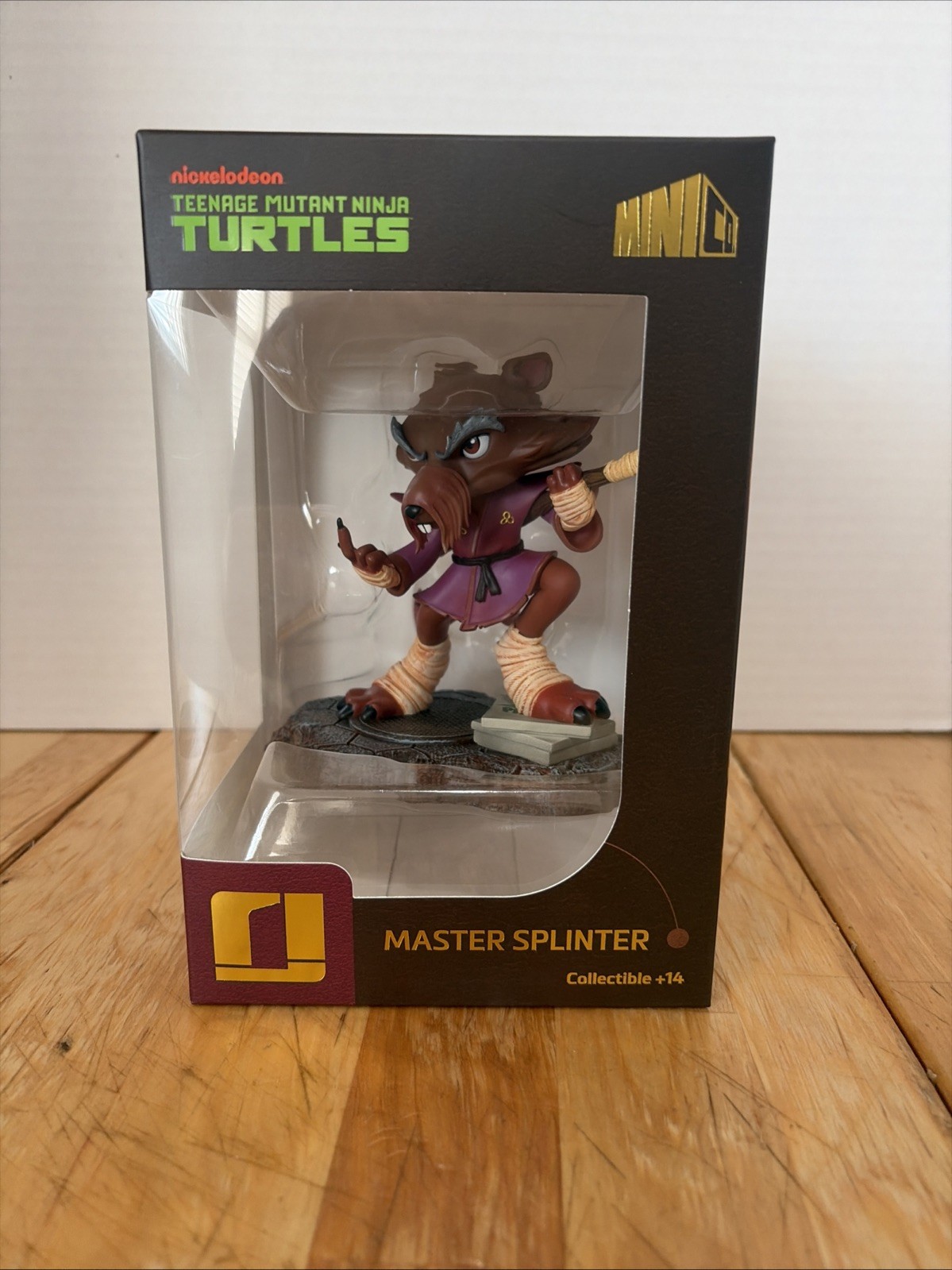 Teenage Mutant Ninja Turtles Master Splinter Figure - Iron Studios MiniCo - Nuovo!