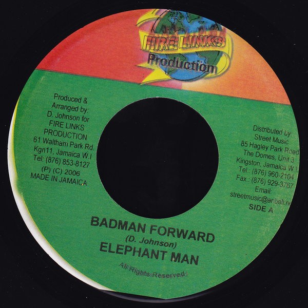 Elephant Man - Badman Forward (7") (Very Good Plus (VG+)) - 3378653718