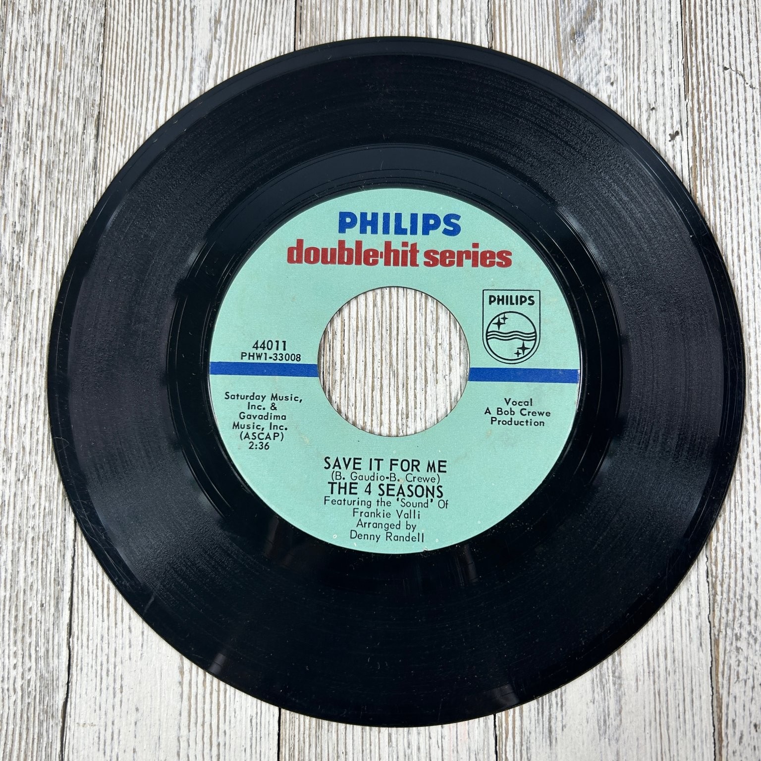 The 4 Seasons - Save It For Me / Dawn 7" Record Philips Pop Soul 45 RPM