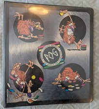 Extremely Rare Vintage Pog Binder 1995 Kiddy-up Inc Markham Ontario GTA Pogs 