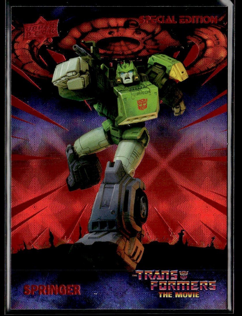2026 UD Transformers The Movie 40th Anniversary Springer Red Foil #'d/1986 #5