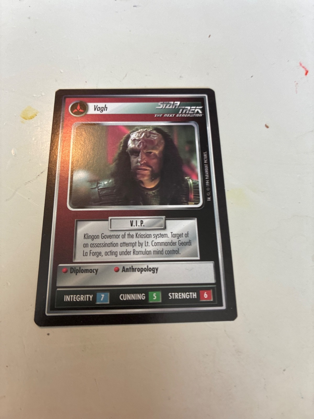 vagh star trek card