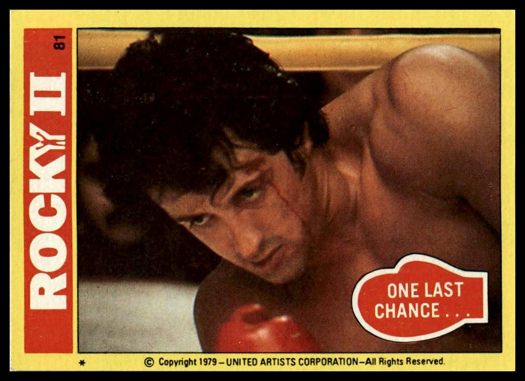 One Last Chance... - 1979 Topps Rocky II #81