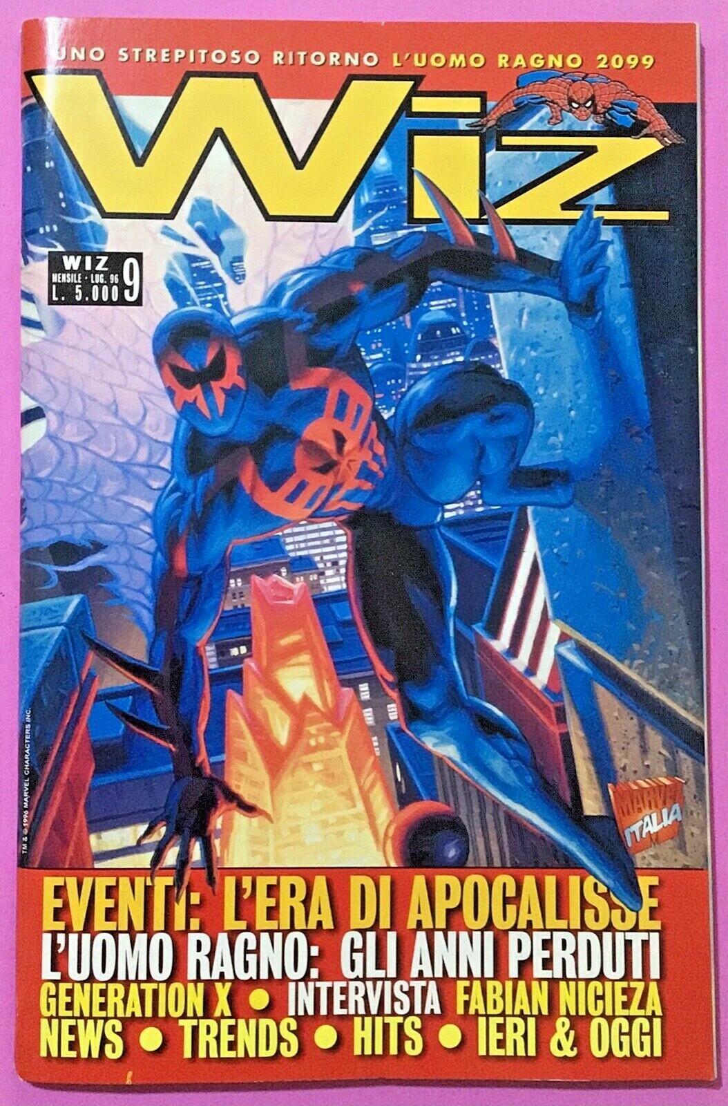 FUMETTO MARVEL, WIZ N.9 ANNO 1996 -RIF.9759