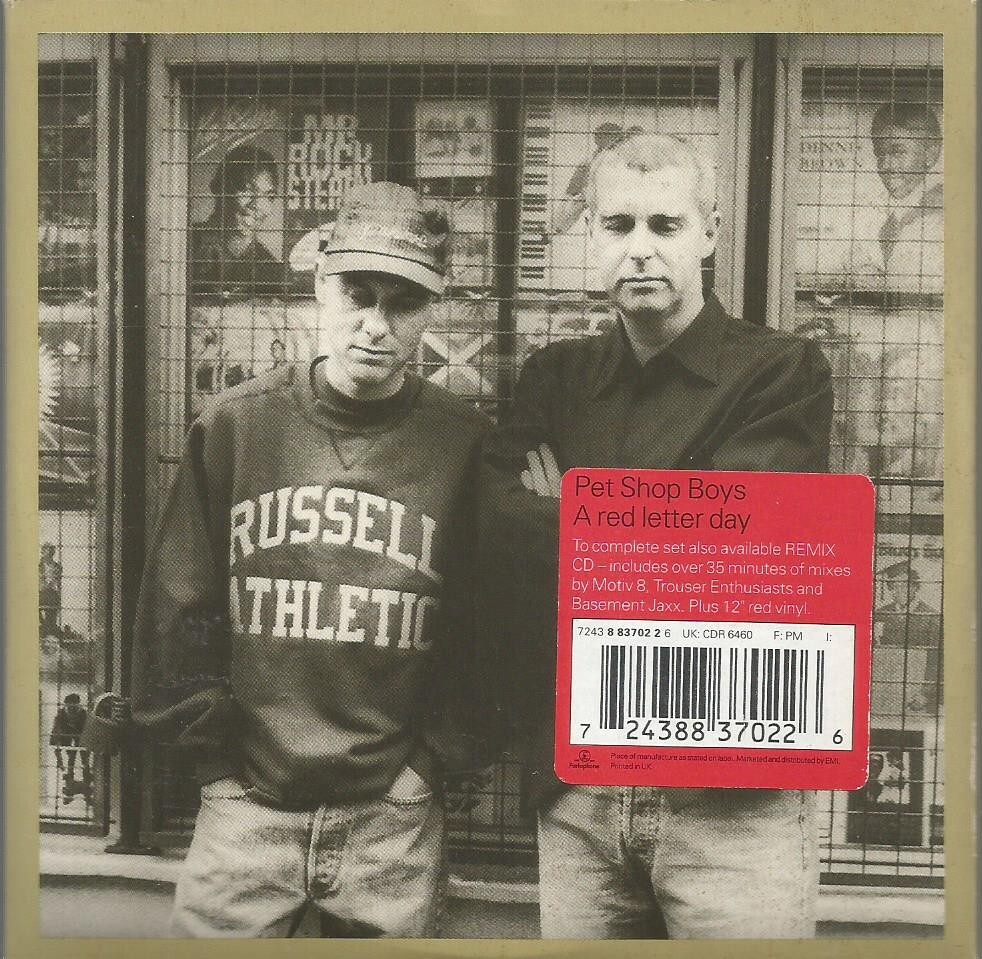 Pet Shop Boys - A Red Letter Day CD1 1997 Parlophone CD single