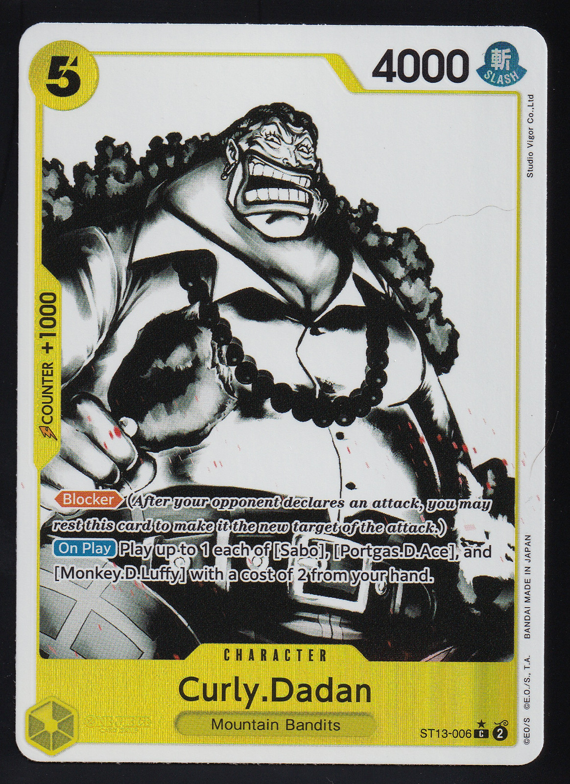One Piece TCG ST13-006 Curly Dadan Alt Art Parallelo Inglese