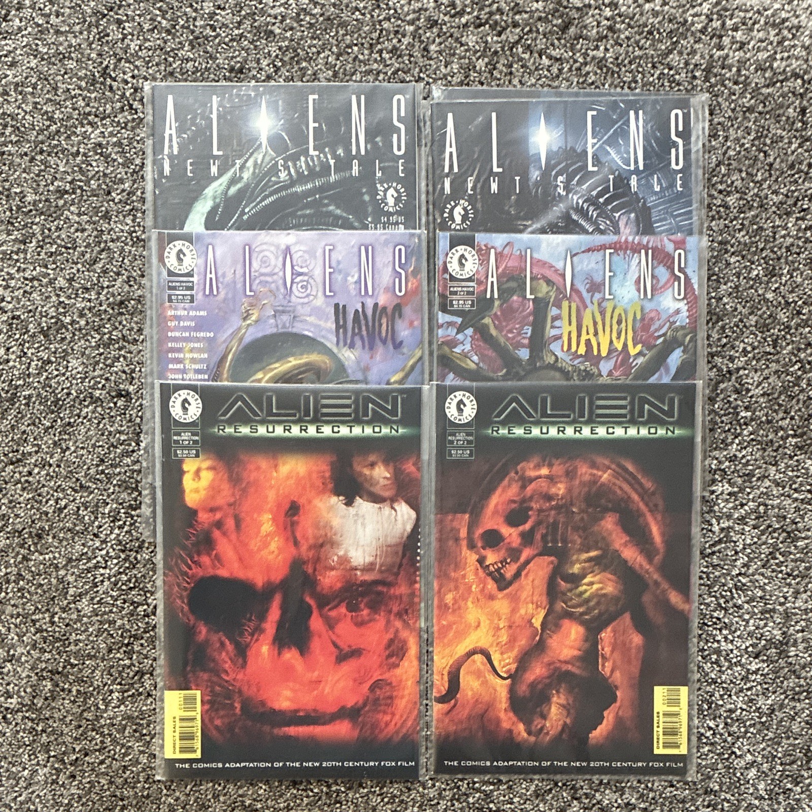 Dark Horse Aliens Comic Book Lot: (6) Newt's Tale, Havoc, Resurrection