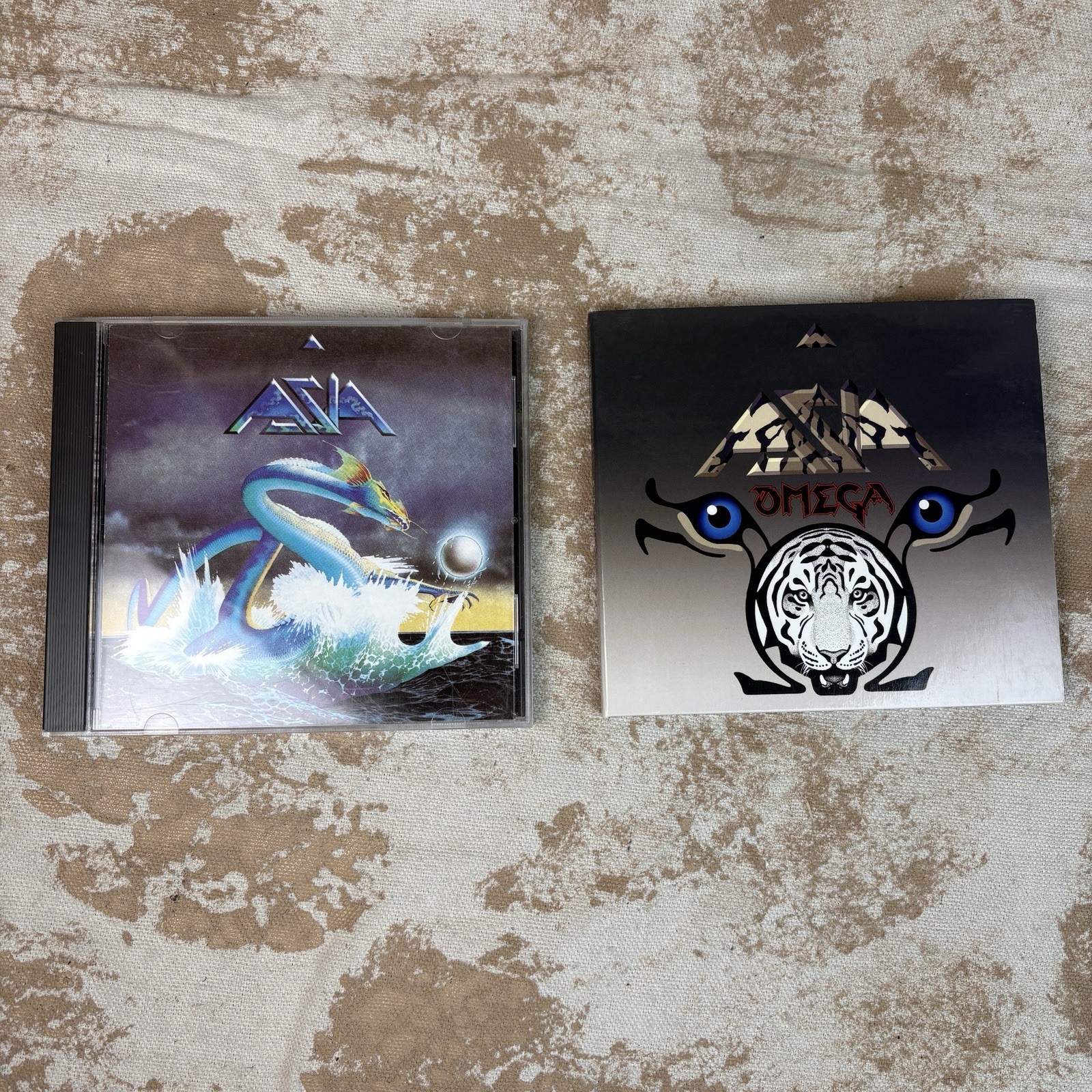 Asia Omega 2010 Frontiers Records CD Lot 2 CDs Self Titled Album MSG 2008 Geffen