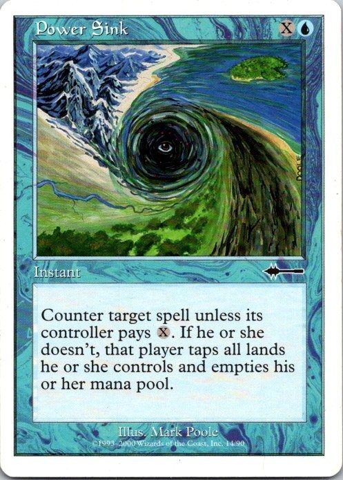  MTG Magic The Gathering Power Sink Beatdown See Scan