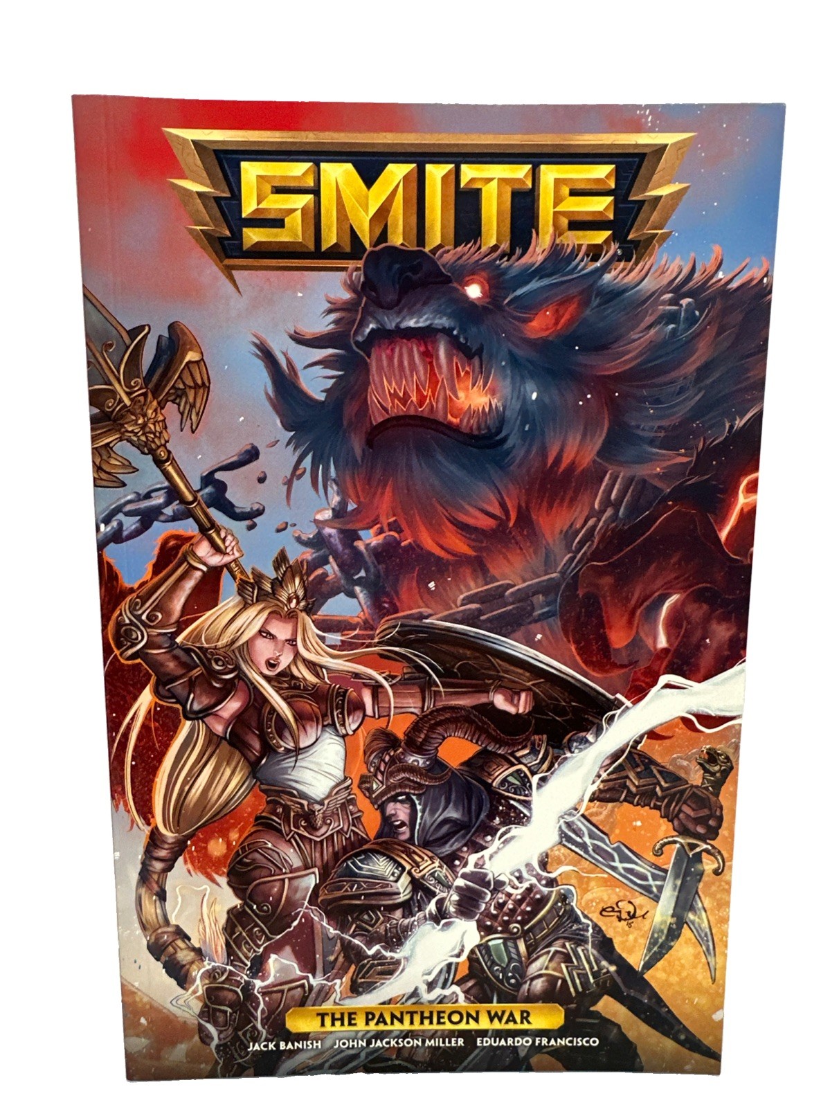SMITE: The Pantheon War - Libro in brossura, di Banish Jack; Miller John, nuovo