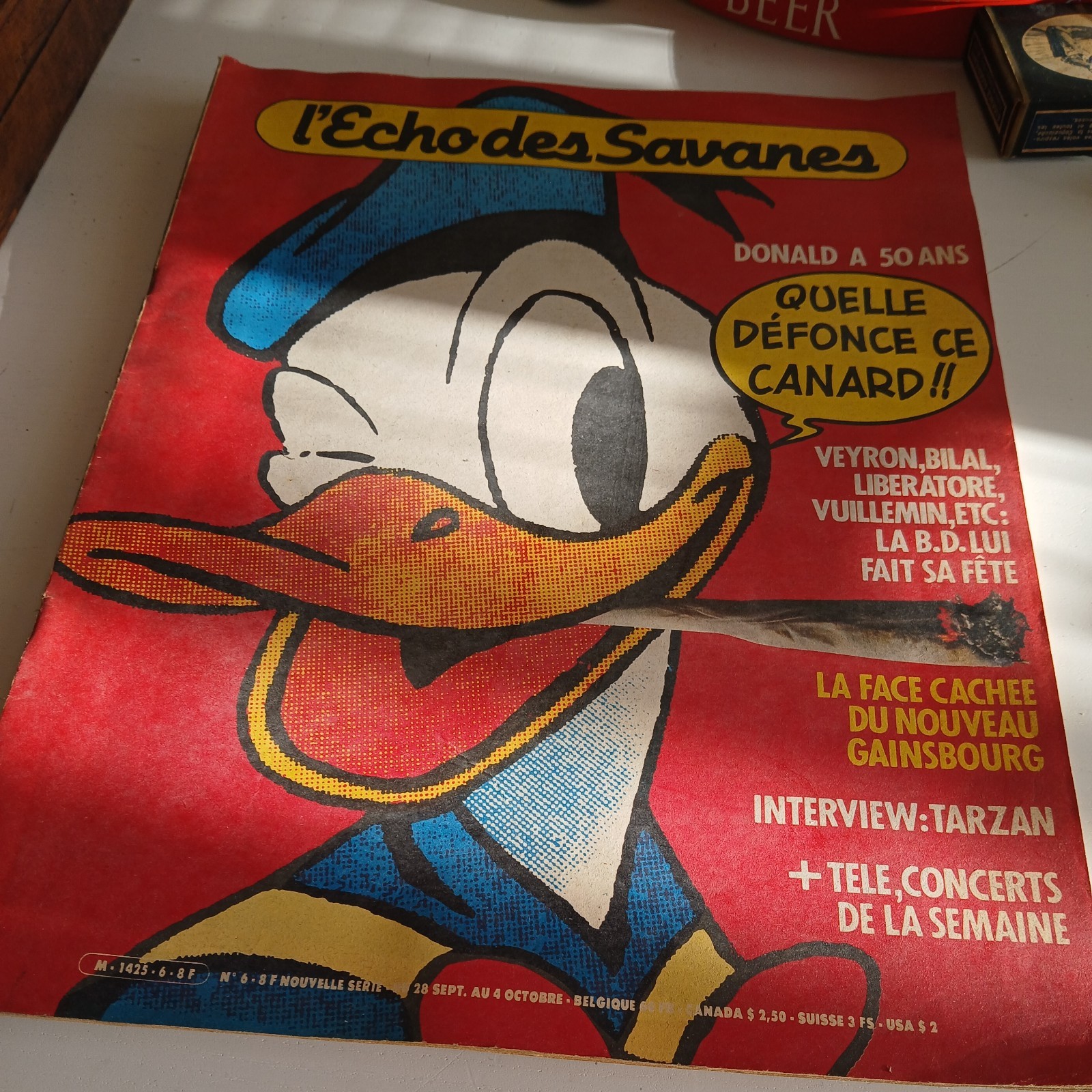 l echo des savanes n6 50 ans  Donald strip tease des copines grand format 1984
