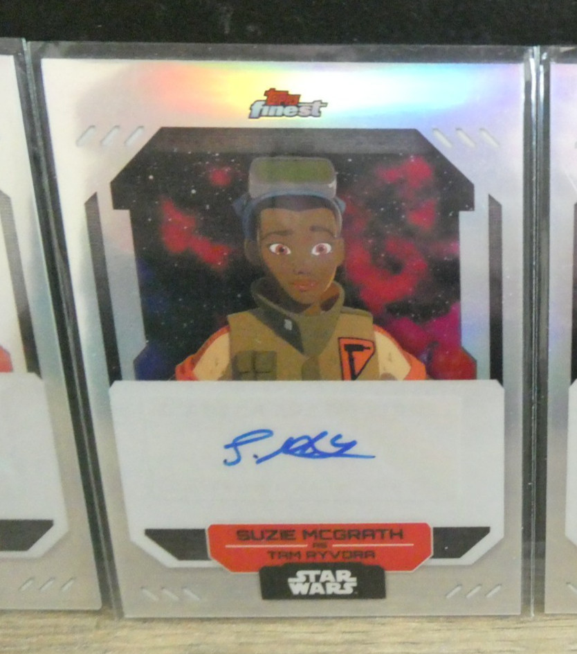 2023 Topps Finest Star Wars SUZIE McGrath come Tam Ryvora Auto #FA-SM