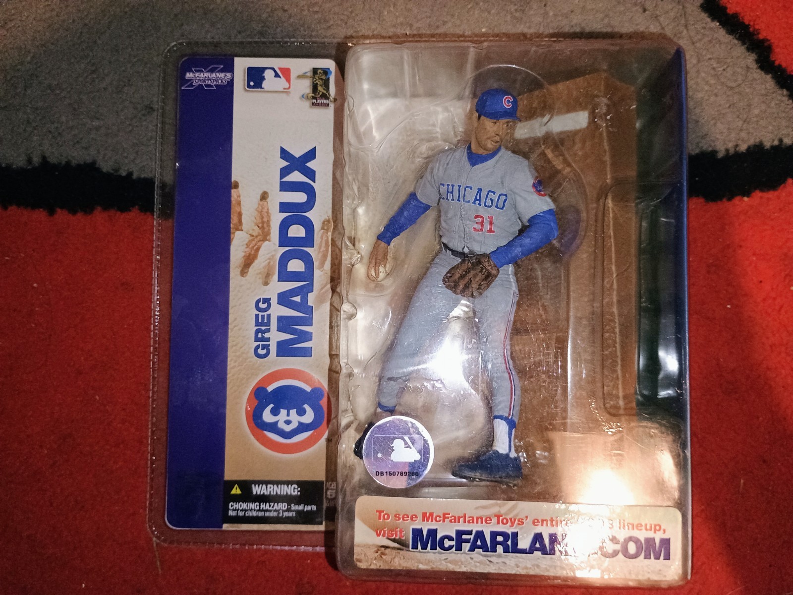 Maglia MLB McFarlane Sportspicks Greg Maddux Cubs Away variante Chase MOC S4 2003