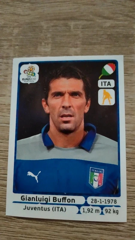 RARE panini Sticker Foot #316 Gianluigi Buffon - Italie - Image Uefa Euro 2012 Poland-Ukraine