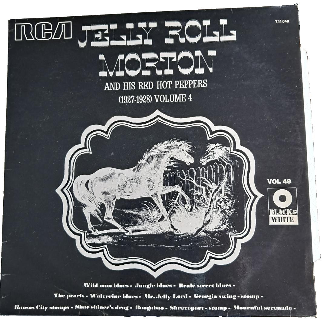 JELLY ROLL MORTON Volume 4 (1927-1928) Vinyl LP  Vinyl Excellent  RCA France