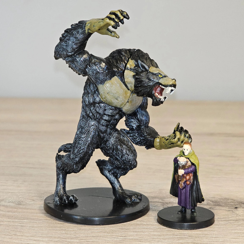 Dungeons & Dragons Miniatures – Unhallowed 60/60 – Werewolf Lord – Rare