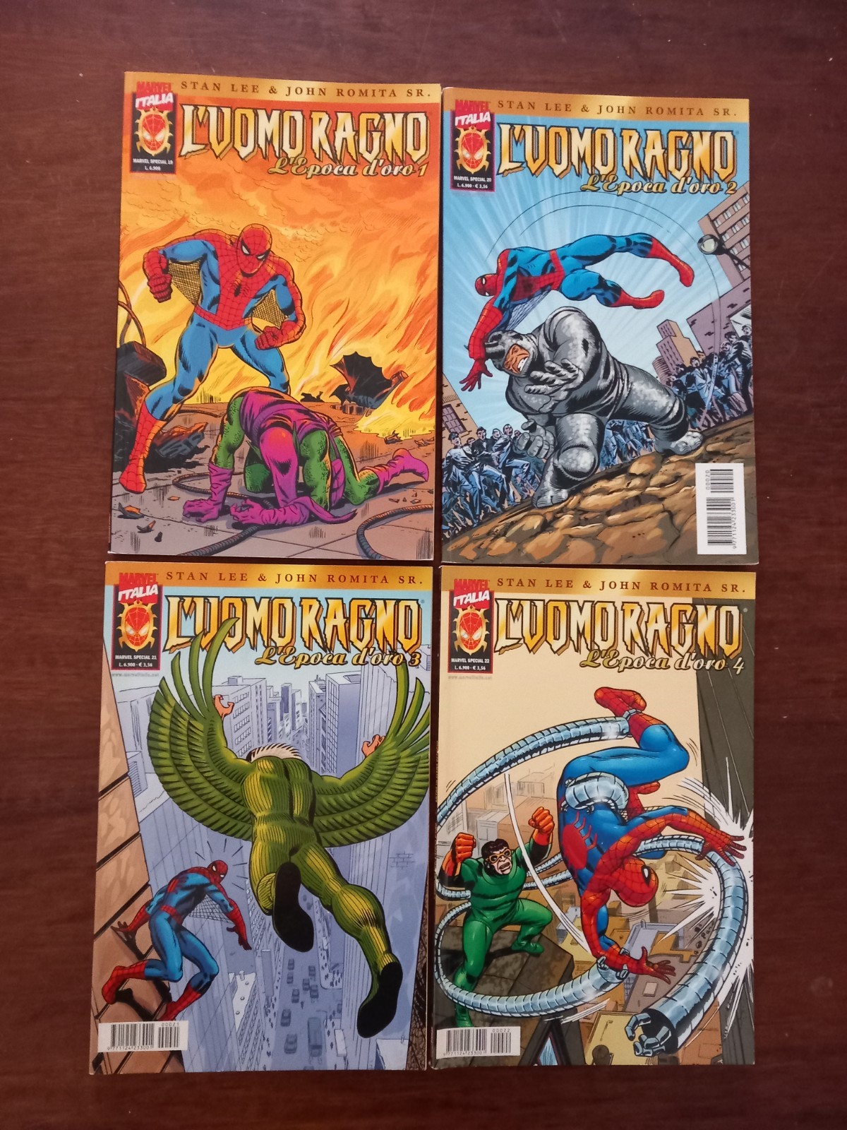 B6369 L'UOMO RAGNO L'EPOCA D'ORO N°1-2-3-4 2000 MARVEL SPECIAL COMPLETA