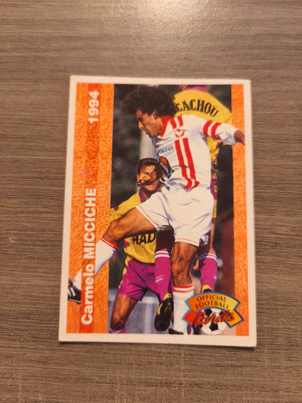 Carte Panini Carmelo Micchiche ASNL Nancy Lorraine Division 1 D1 France Star Foot Championnat