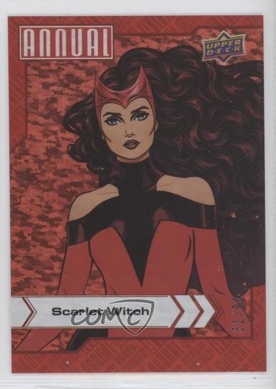 2022-23 Upper Deck Marvel Annual Red /90 Scarlet Witch #77 0ih4