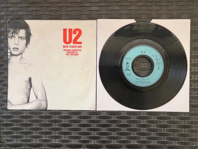 U2 New Years Day 7” French single
