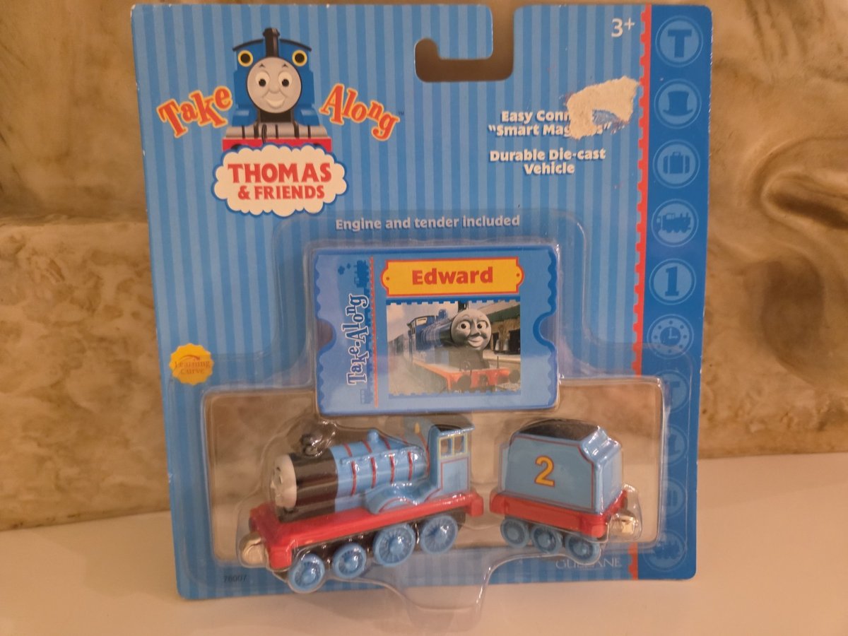 Motore treno ferroviario Thomas & Friends Take N Play Along pressofuso - Edward - NUOVO