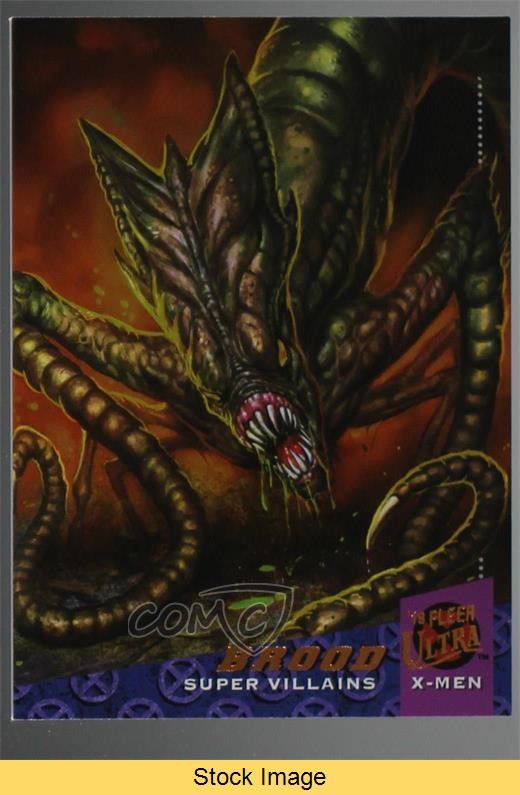 2018 Fleer Ultra Marvel X-Men Villains Rainbow Foil Brood #147 READ 0wz4