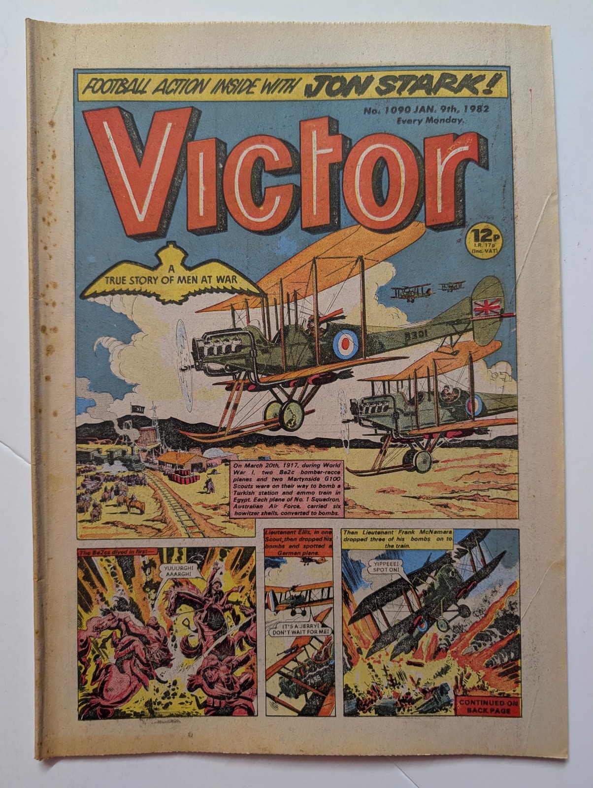 The Victor Comic, No 1090, January 9th 1982.