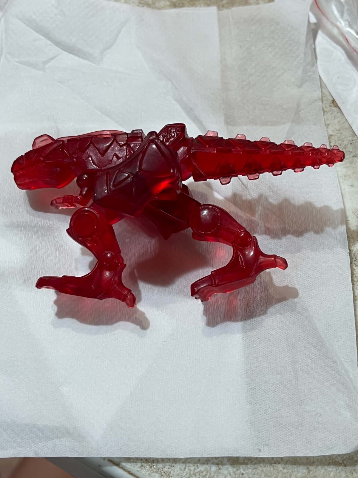 RED T-REX miniatura REPRO per Dino Thunder Dx Brachio Abaranger Megazord MMPR