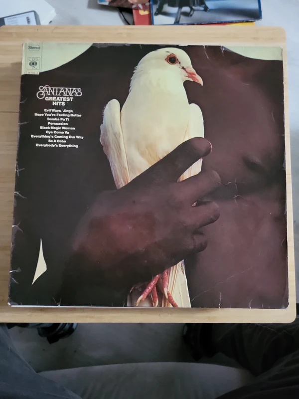 Santana: Santana's Greatest Hits, cbs-LP, einige Haarkratzer