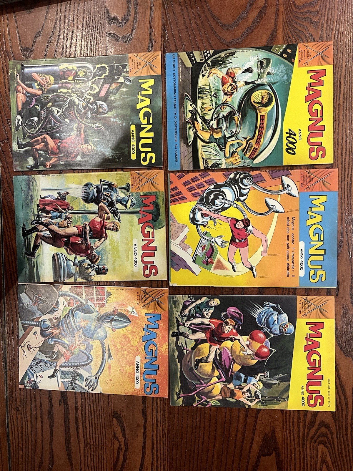 MAGNUS ANNO 4000 Serie Completa 1/15 Albi Spada 1972-1974 