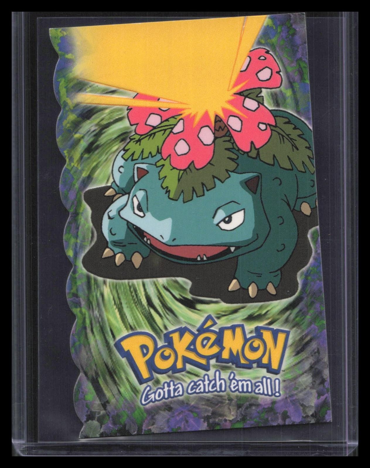 Venusaur 1999 Topps Pokemon the First Movie #3 Evolution Die Cut