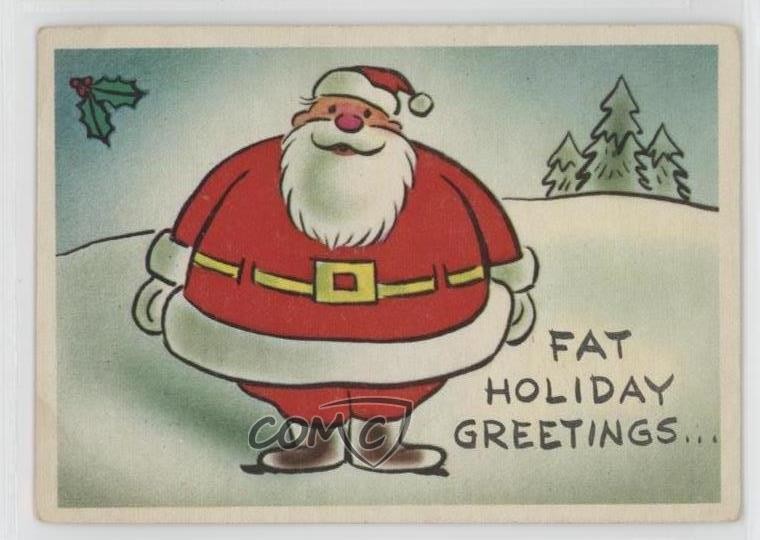 1960 Fleer Yule Laff Postcards Holiday Greetings #12 0t2