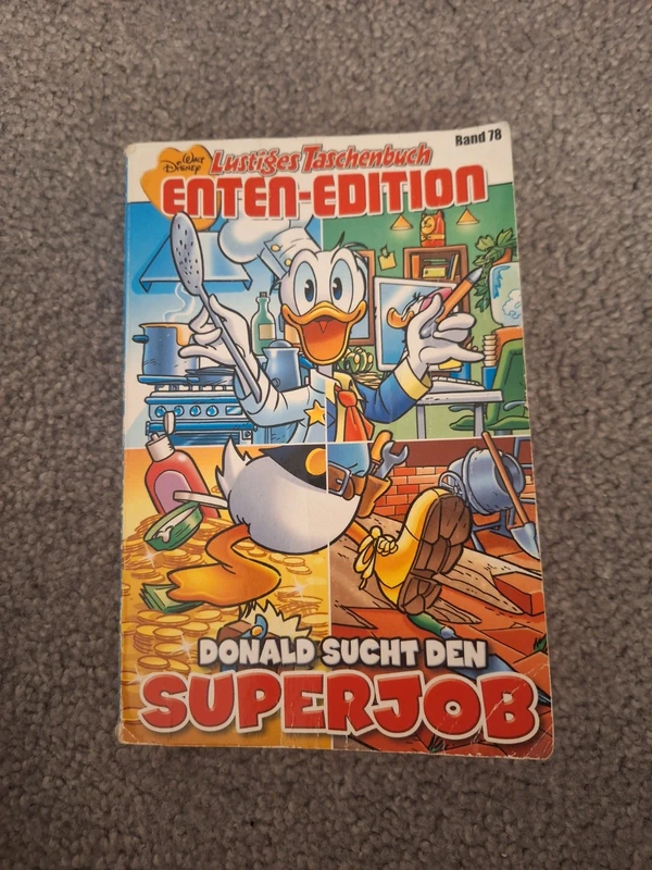 Donald-duck buch "lustiges taschenbuch enten-etition"