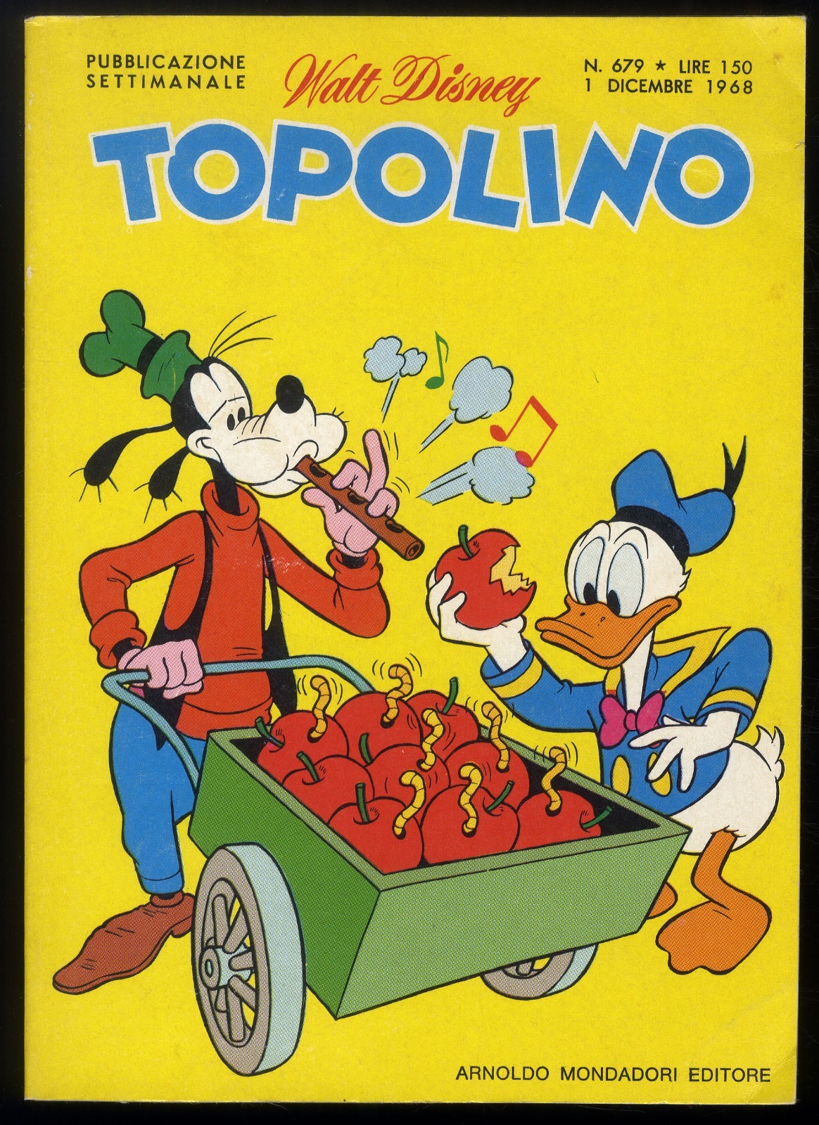 TOPOLINO N° 679 - 1 DICEMBRE 1968 - CON BOLLINI - CONDIZIONE OTTIMO / EDICOLA