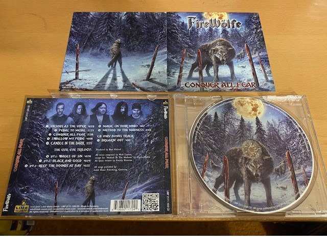 FIREWÖLFE - ''CONQUER ALL FEAR'' - RARE US POWER METAL CD 2021
