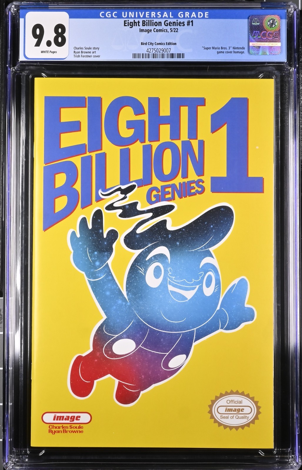 Eight Billion Genies #1 CGC 9.8 Mario Homage) Limited 500