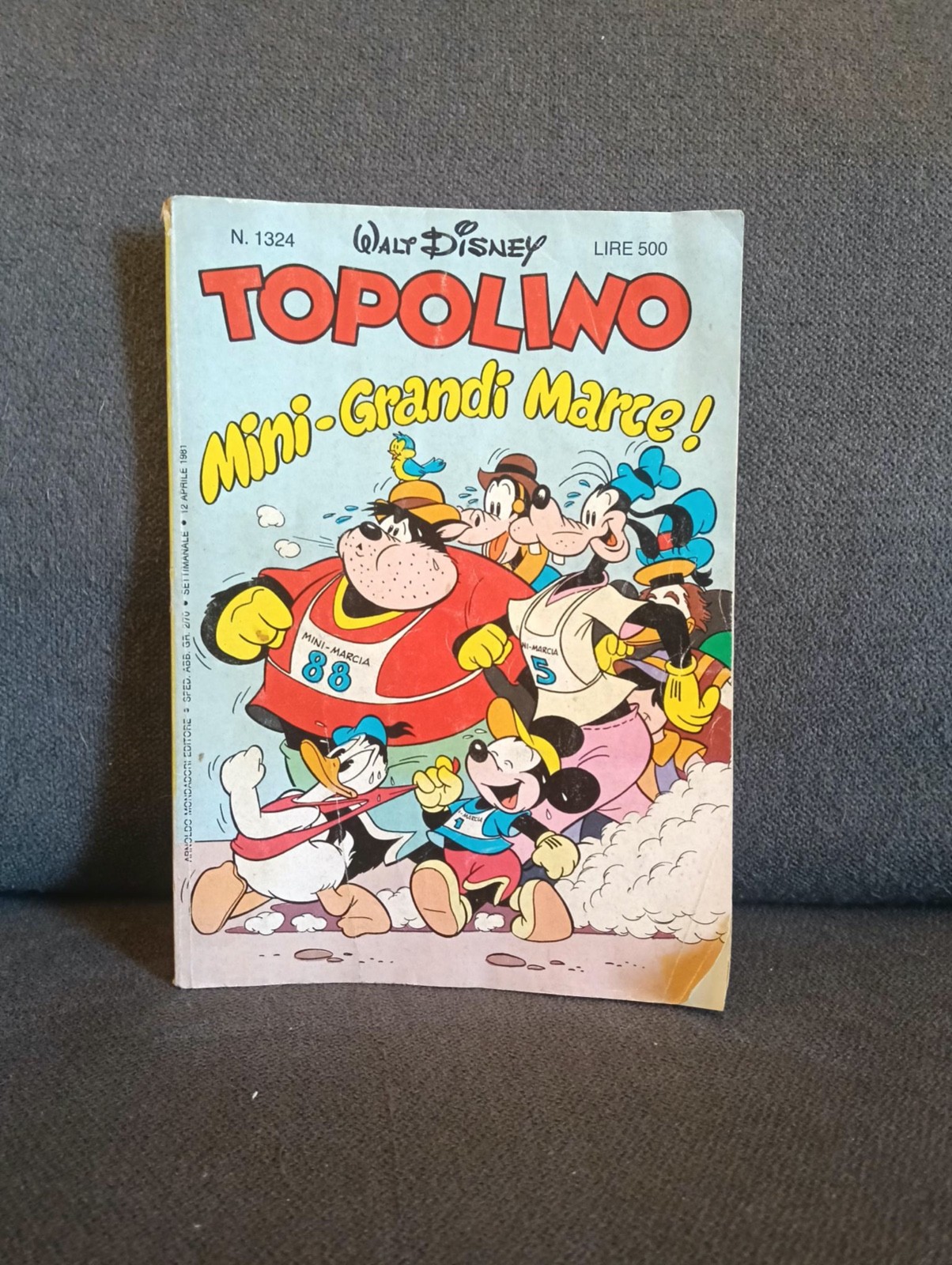 Fumetto Topolino numero 1324 aprile 1981 , Walt Disney vintage fumetti libro Min