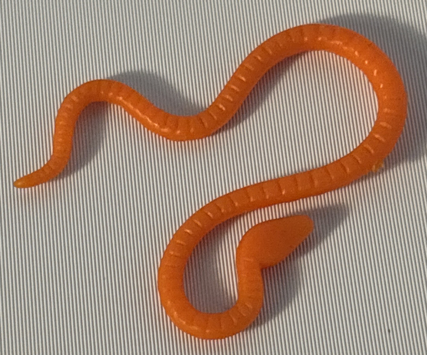 Accessorio serpente arancione vintage Star Wars Yoda 1980 Kenner parte originale ESB