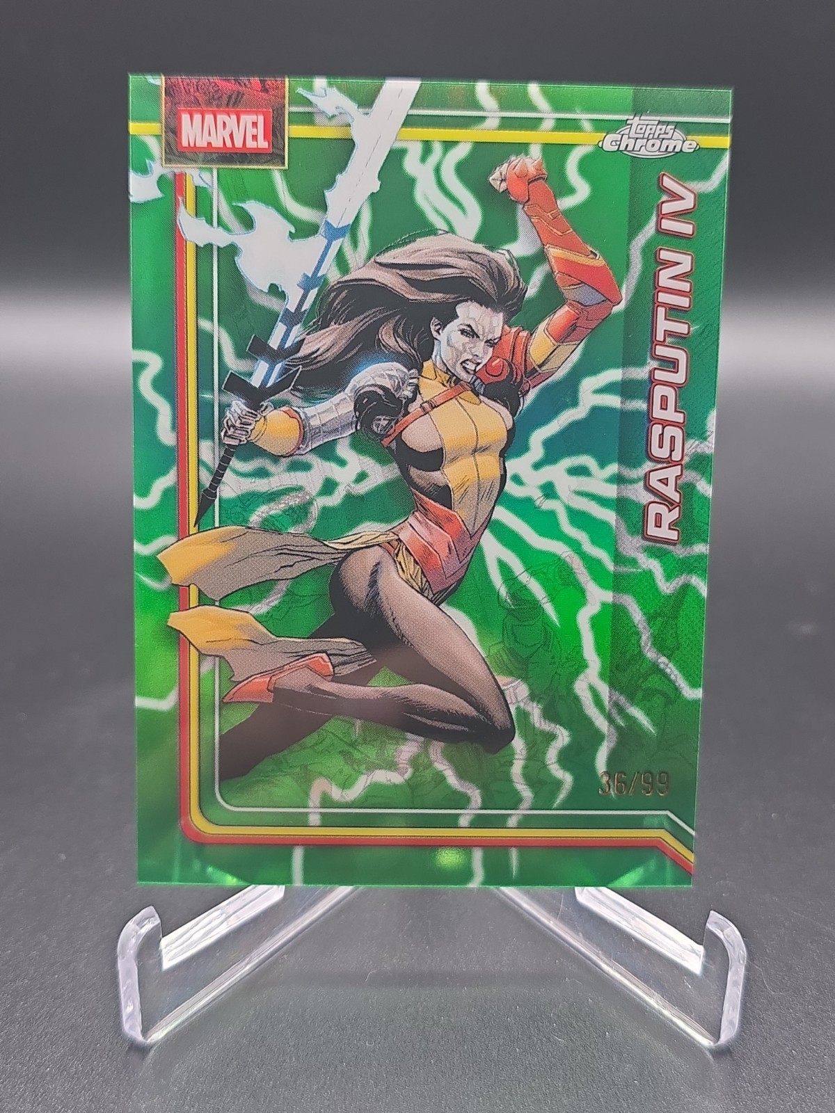 2026 Topps Chrome Marvel Rasputin IV Green  Refractor /99 #094