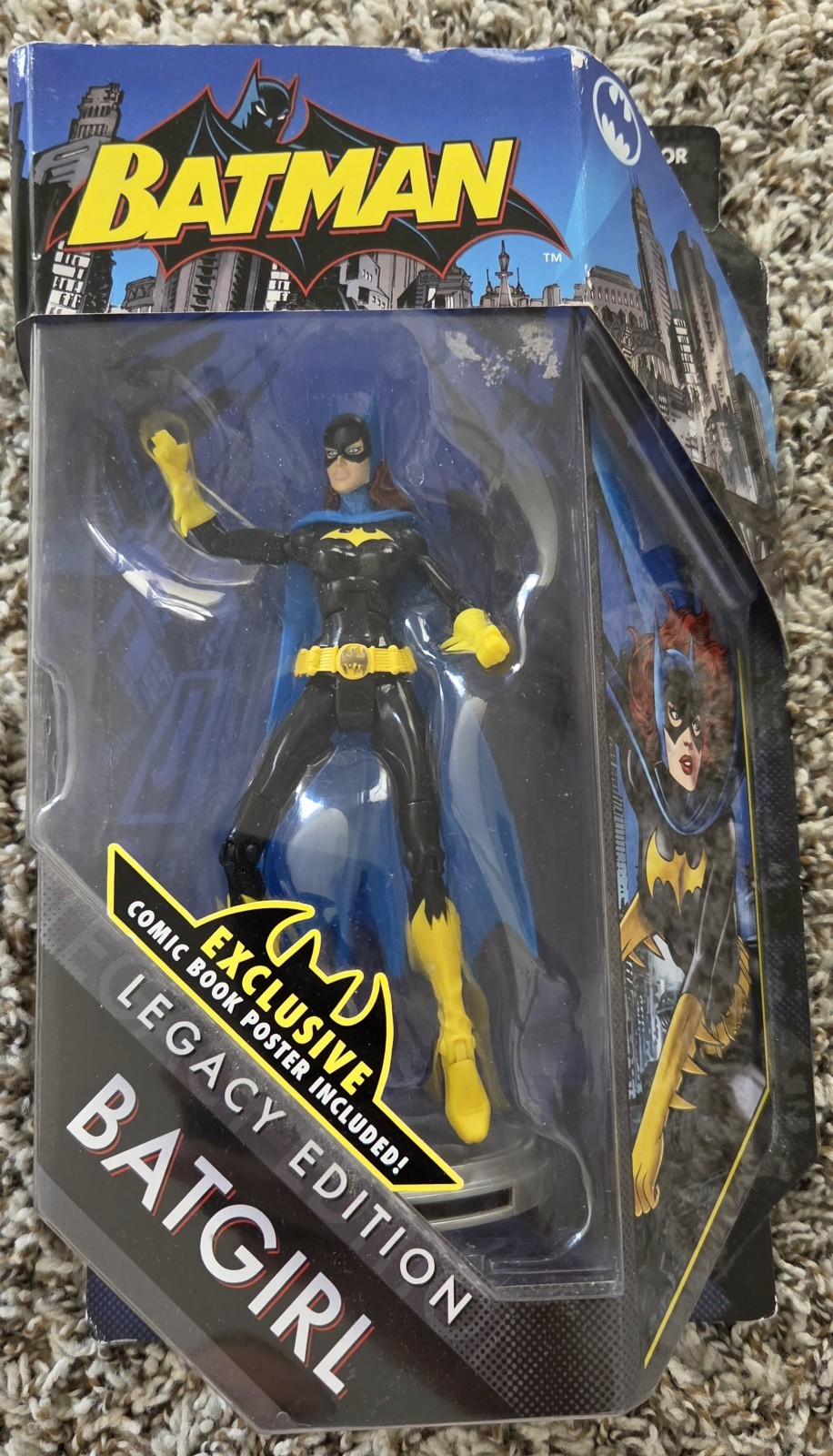 Mattel Batman DC Universe Legacy Edition Batgirl Action Figure Comic Book Poster