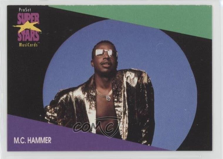 1991-92 Pro Set Super Stars MusiCards MC Hammer #126 0os7