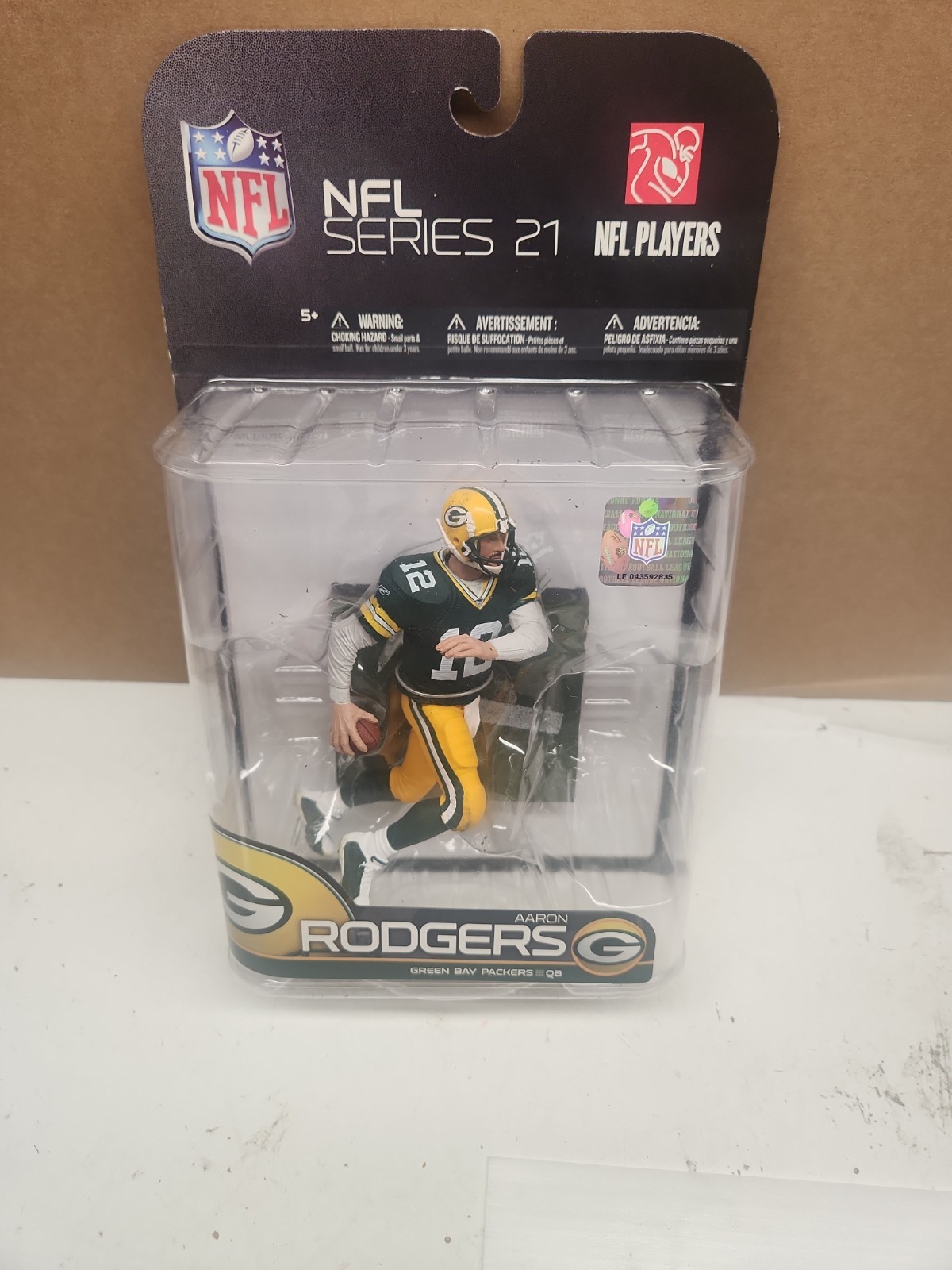 McFarlane NFL Green Bay Packers Aaron Rodgers #12 Series 21 Figure NIP