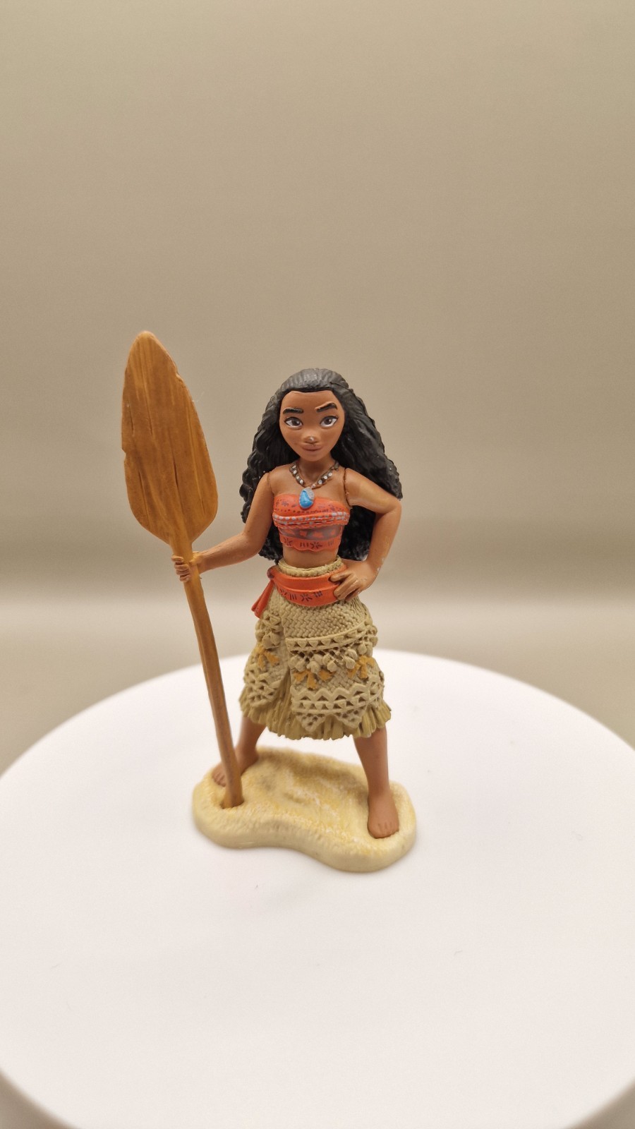 Official Disney Moana Princess Girl Cake Topper PVC Figure 3" Rare Holiday Gift