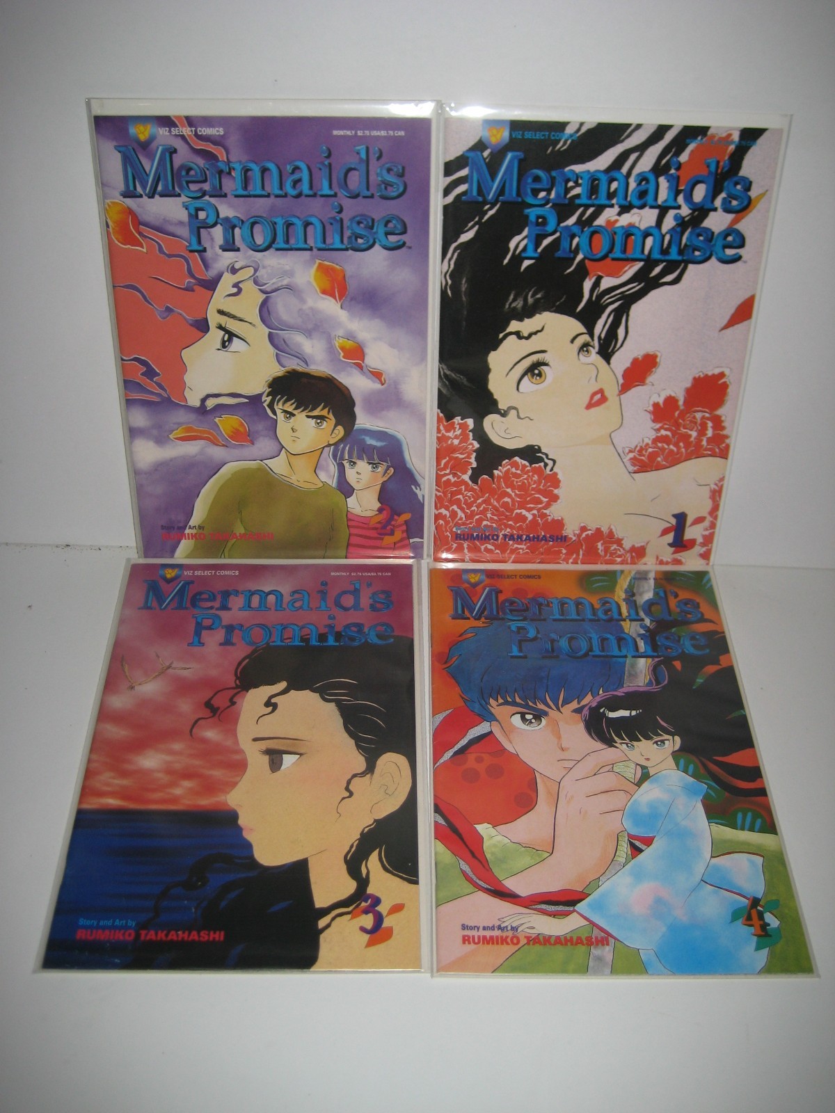 Mermaid's Promise #1-4 Complete Set Viz Comics 1994 Takahashi