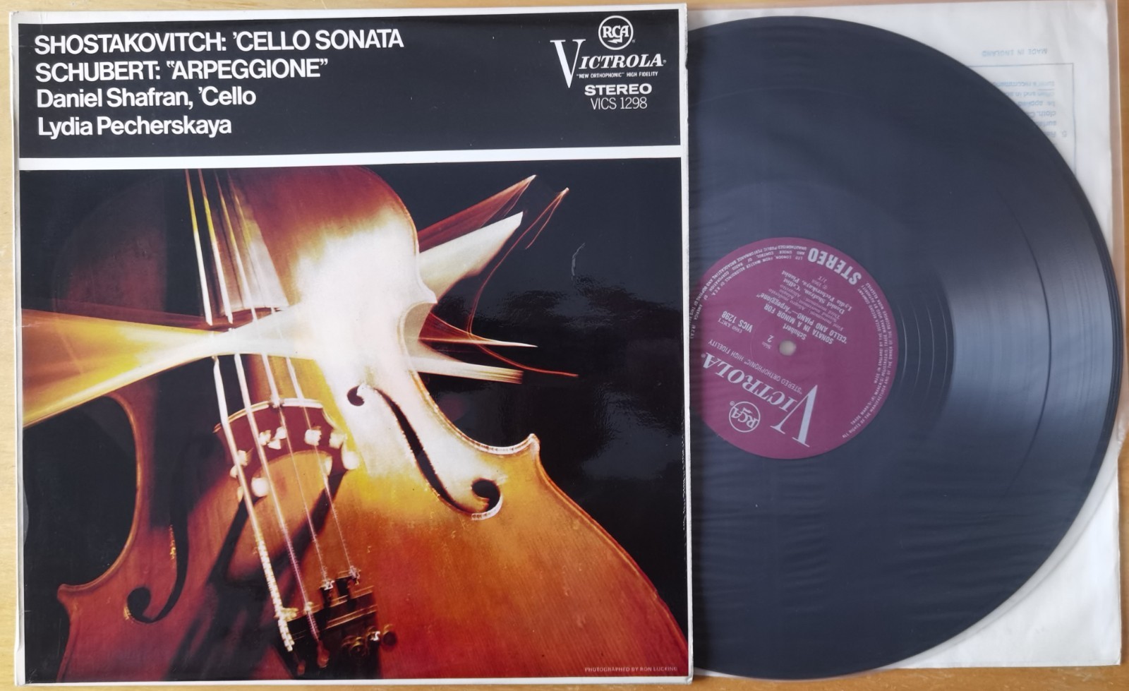 SHAFRAN PECHERSKAYA SCHUBERT SHOSTAKOVITCH LP RCA VICTROLA VICS 1298 UK STUNNING