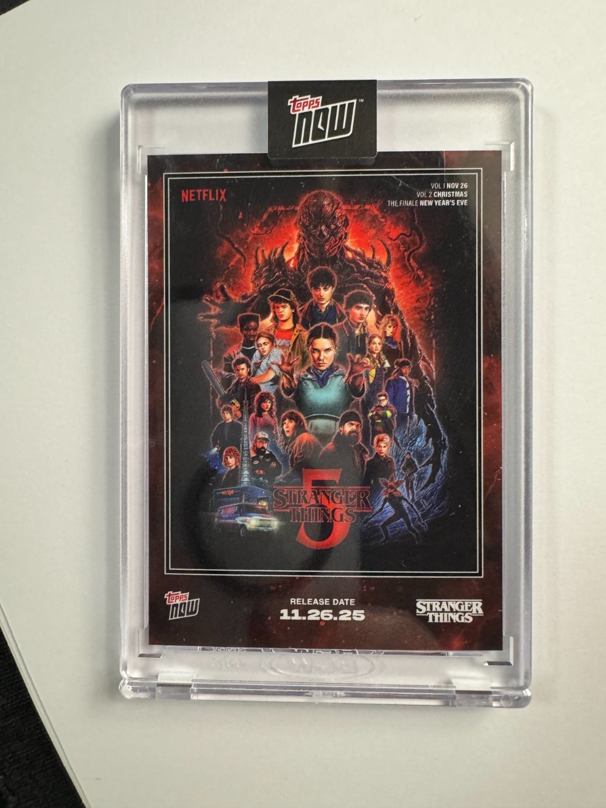 Stranger Things 5 - 2025 Topps Now  Card #STRA Season 5 Netflix - IN HAND