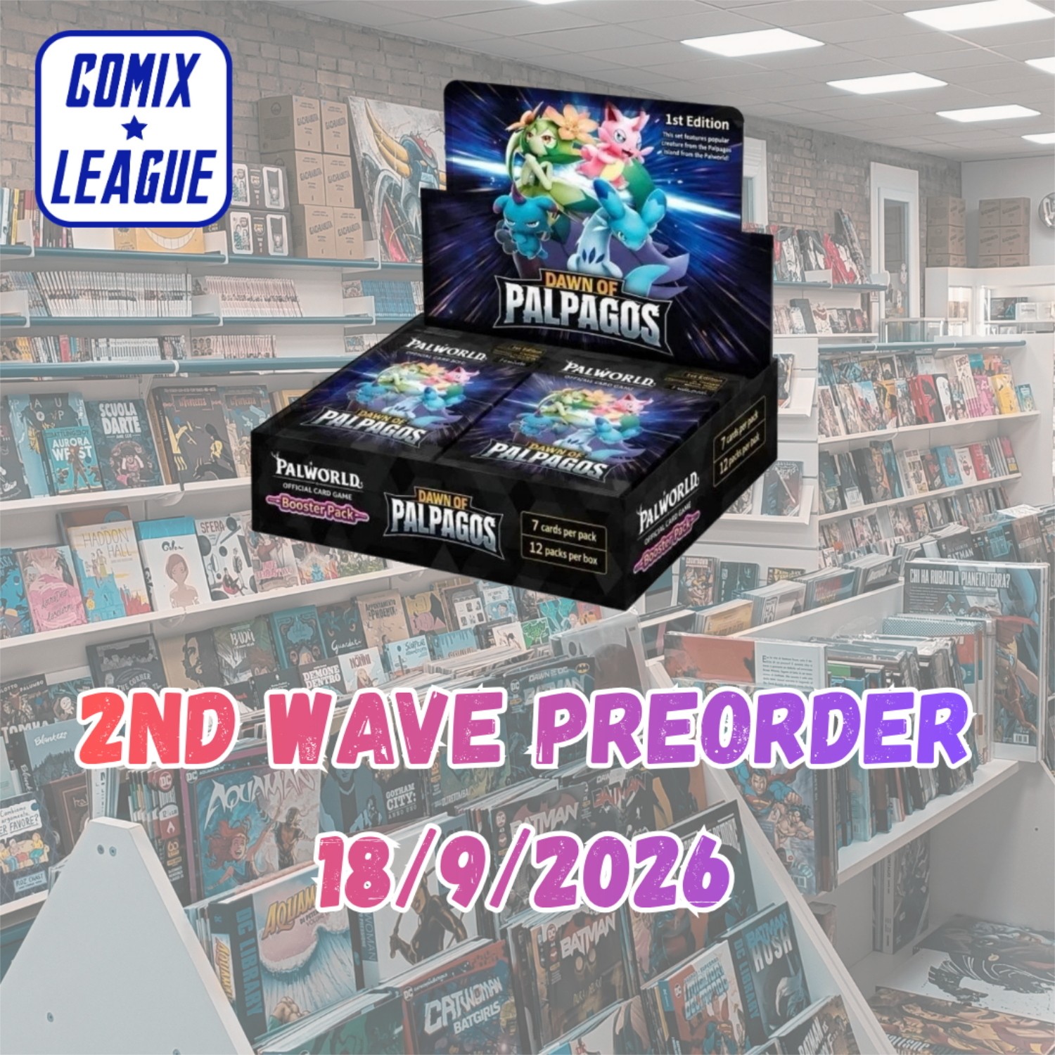 PALWORLD BP01 DAWN OF PALPAGOS BOOSTER BOX 2nd WAVE uscita 18/9/2026