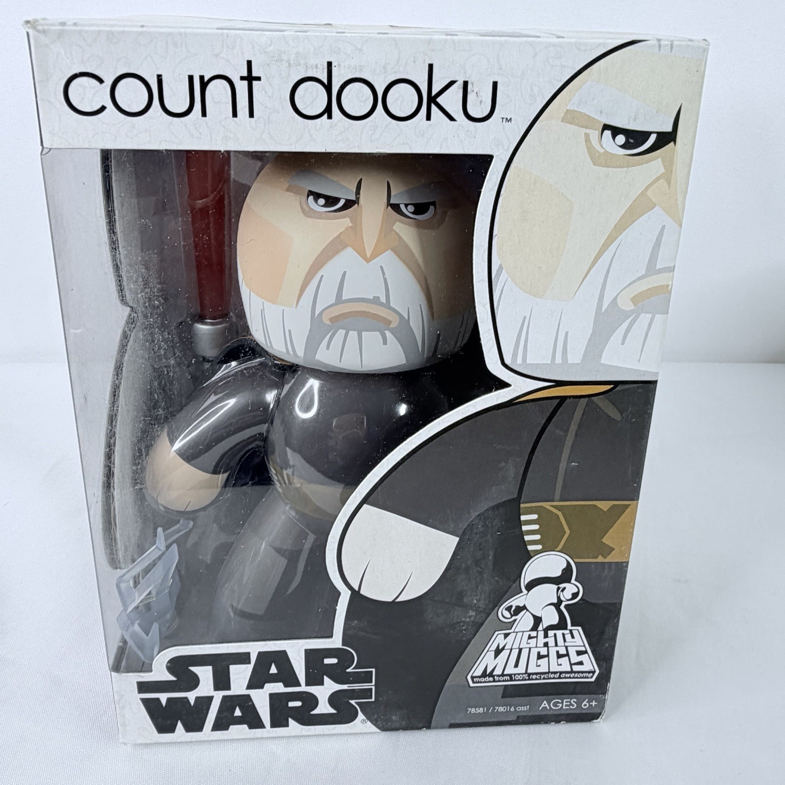 Hasbro Star Wars Modellino Mighty Muggs Count Dooku in vinile 2007